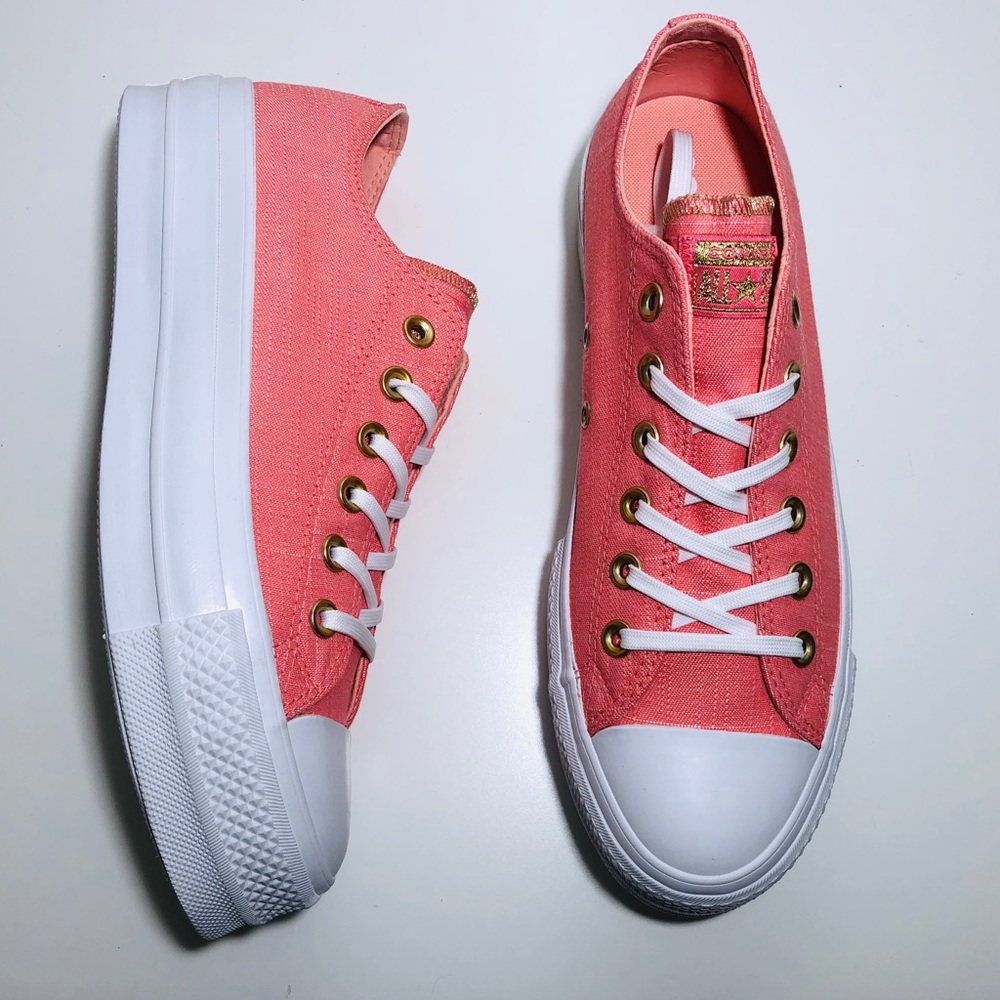 Converse Ctas Platform Lift Pink Driftwood Low Top - Picture 2 of 8